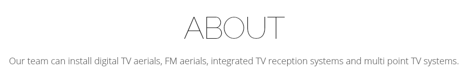 ABOUT Our Fallowfield team can install digital TV aerials, FM aerials, integrated TV reception systems and multi point TV systems. 